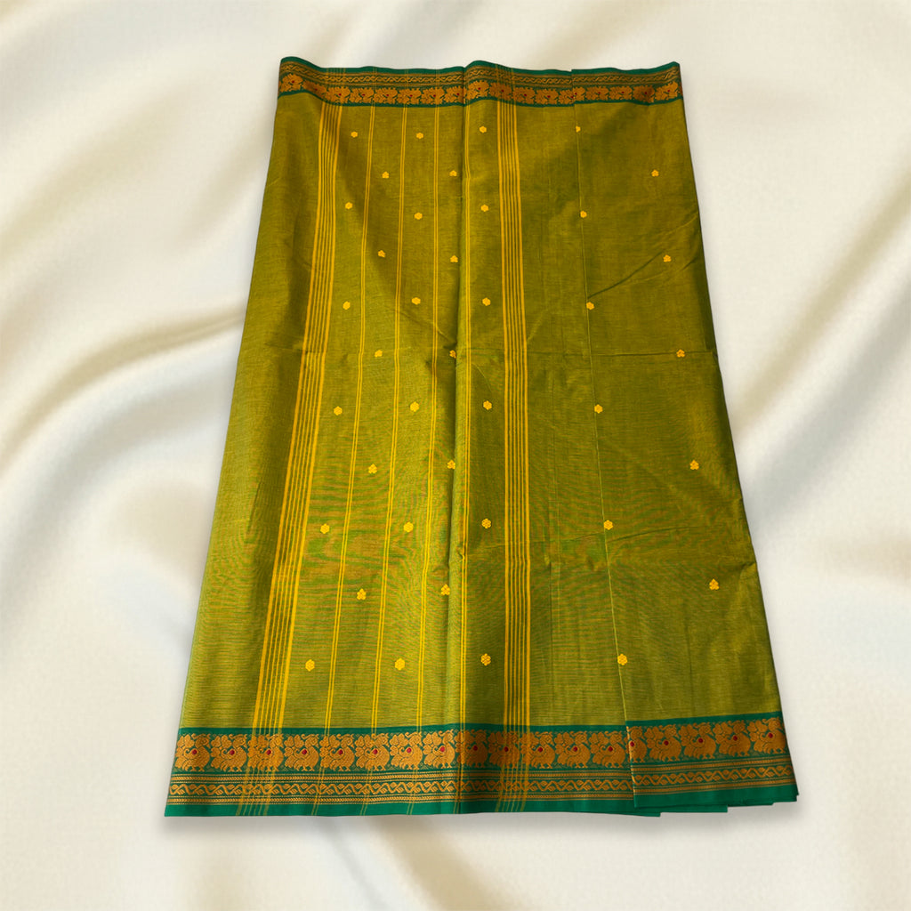 Green Kanchi Cotton Saree
