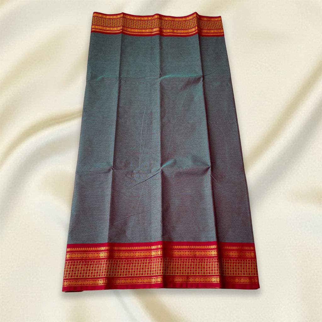 Grey Kanchi Cotton Saree