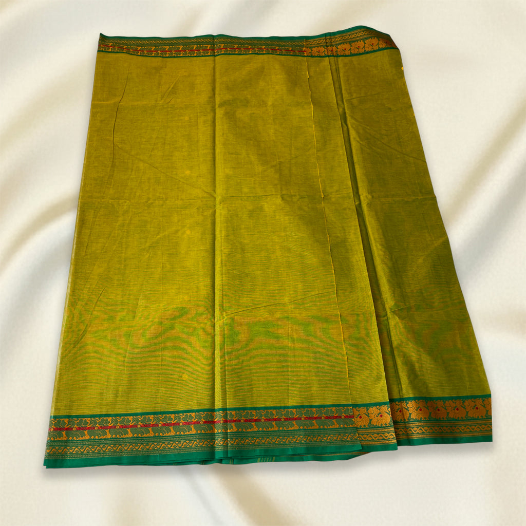 Green Kanchi Cotton Saree