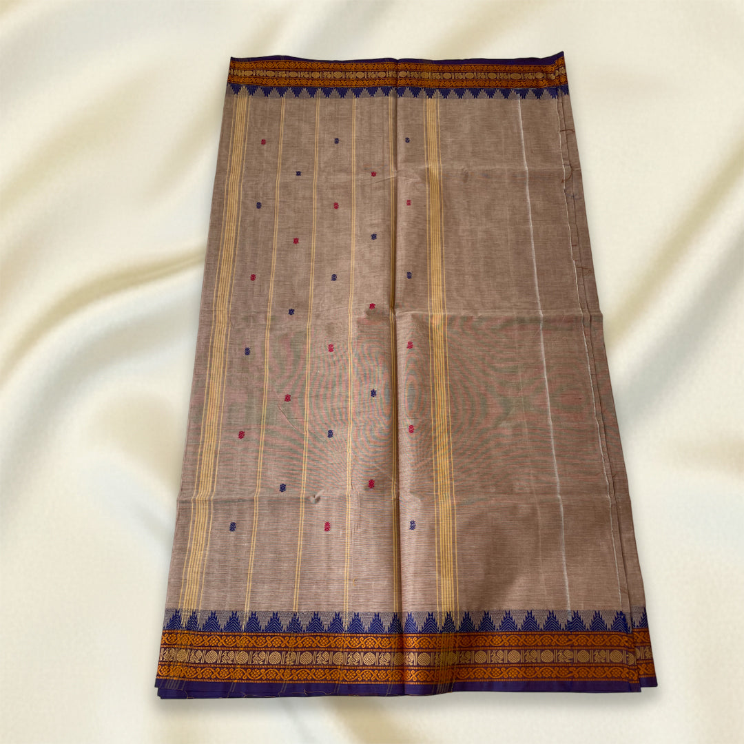 Beige Kanchi Cotton Saree