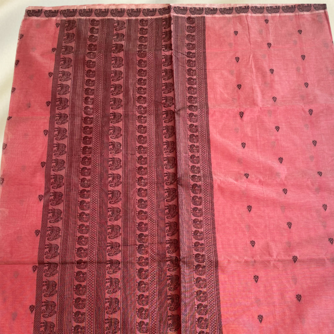 Pink Premium Pure Cotton Saree