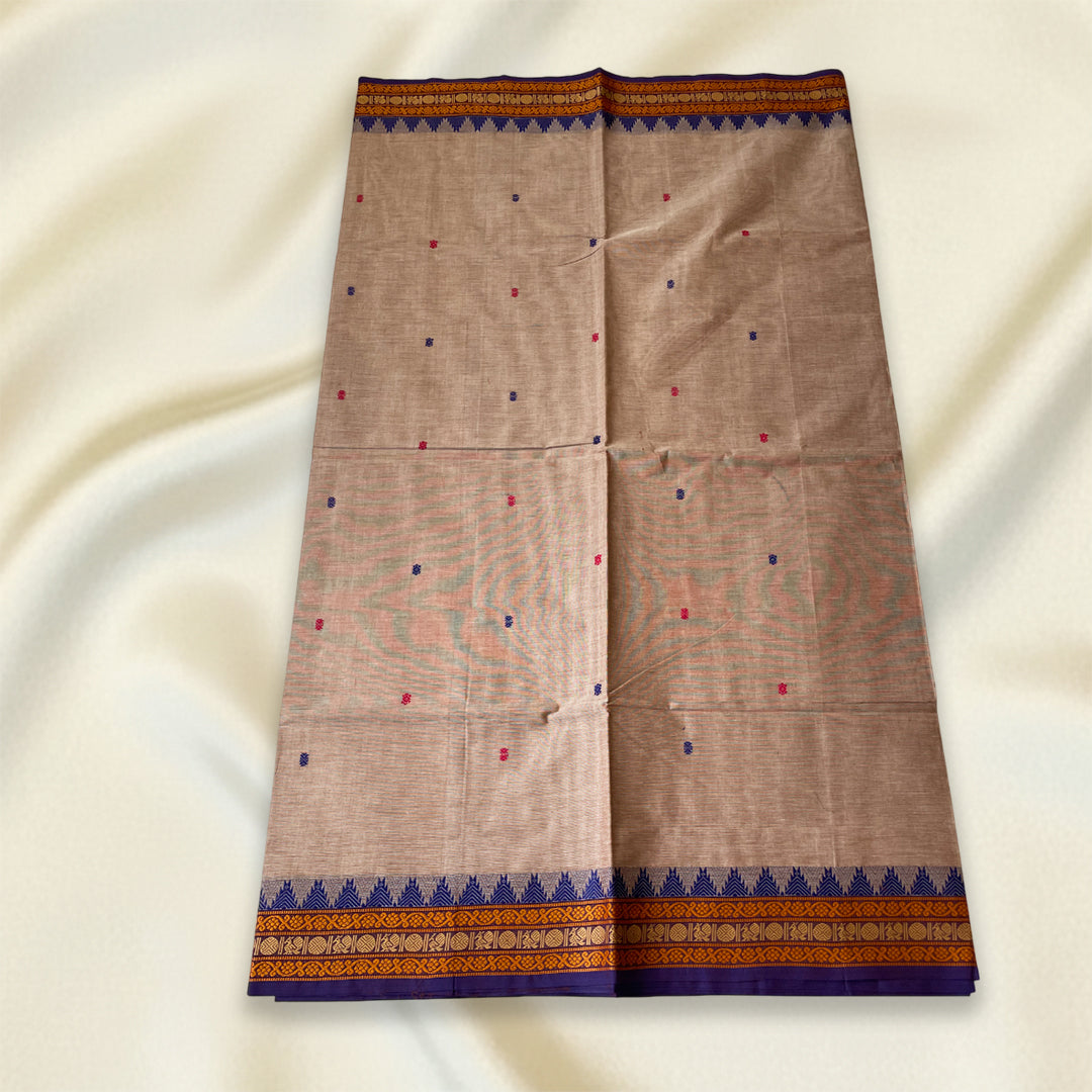Beige Kanchi Cotton Saree
