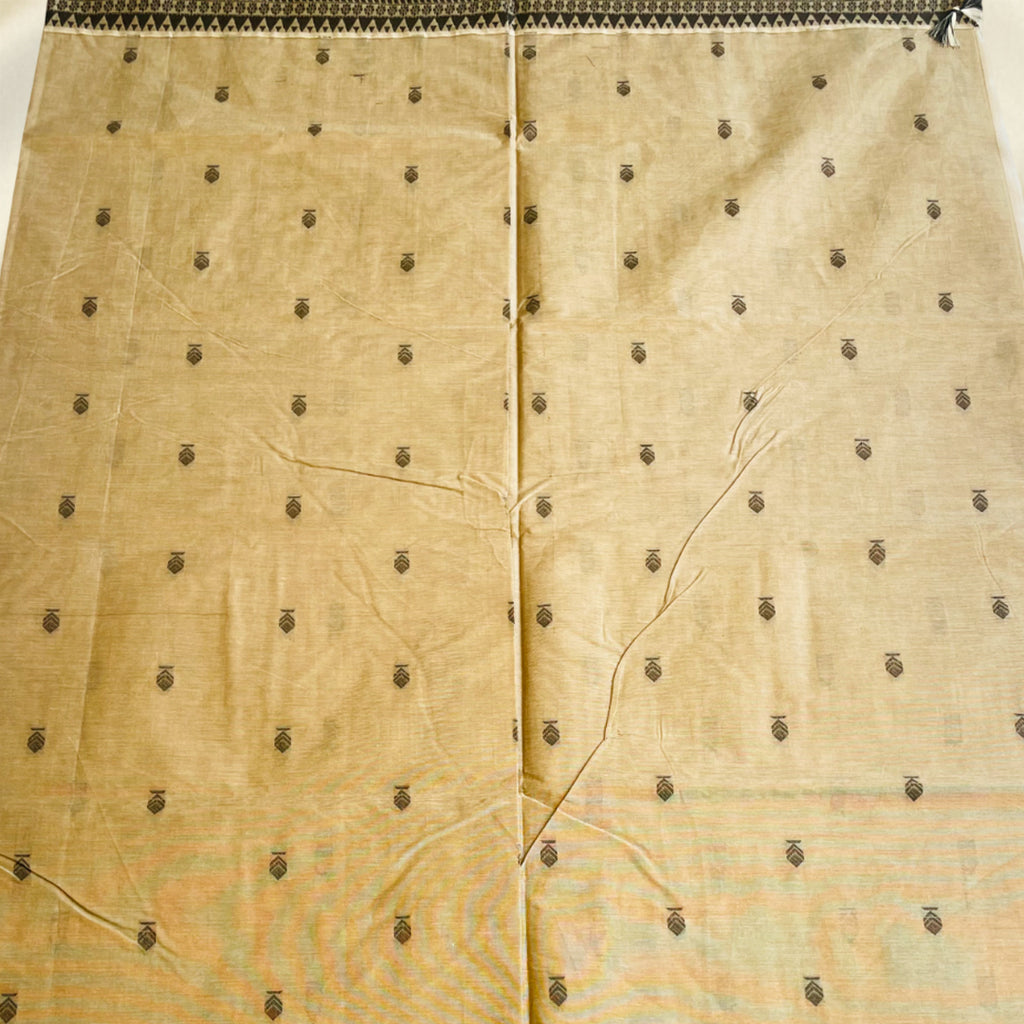 Beige Premium Pure Cotton Saree
