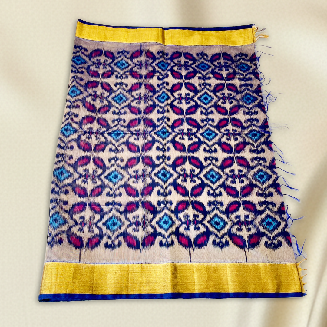 Purple Pochampally Handloom  Saree