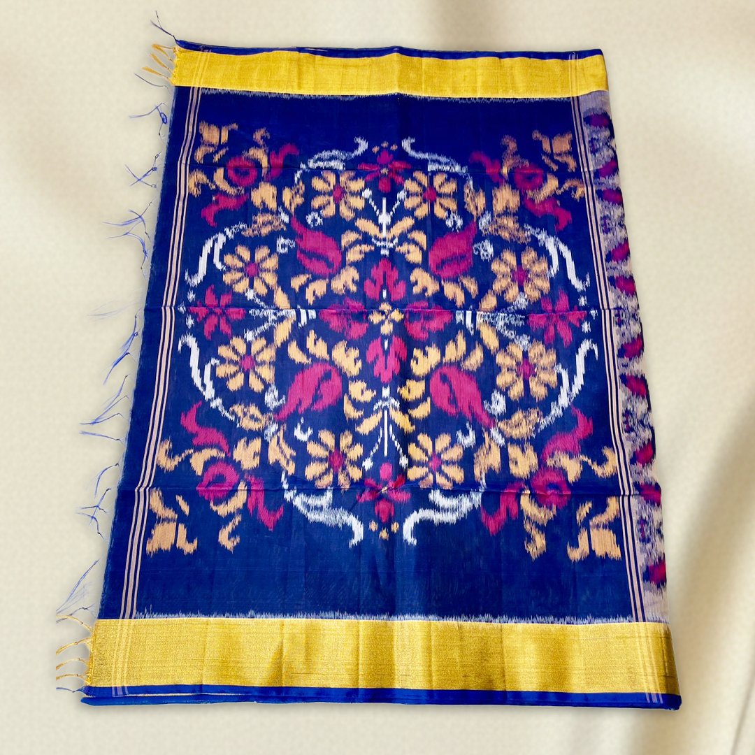 Purple Pochampally Handloom  Saree