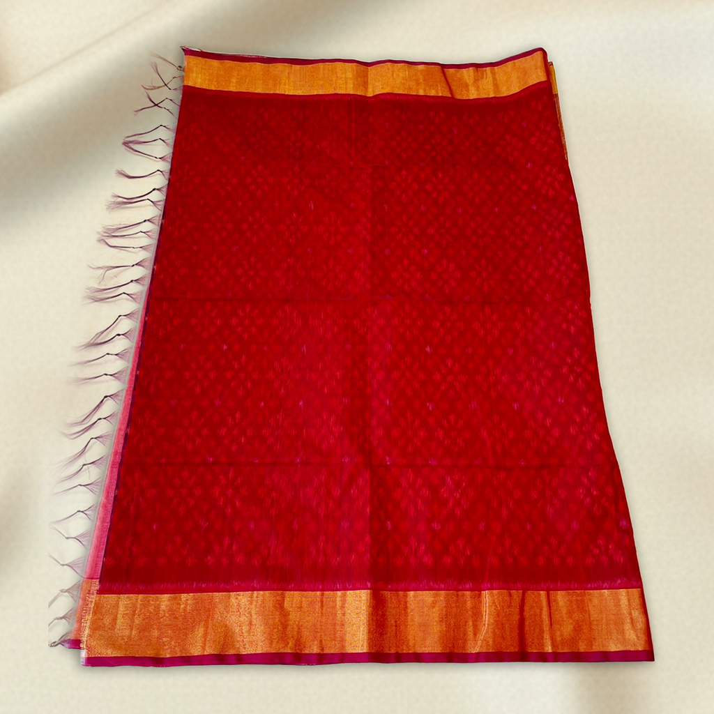 Red Pochampally Handloom Saree