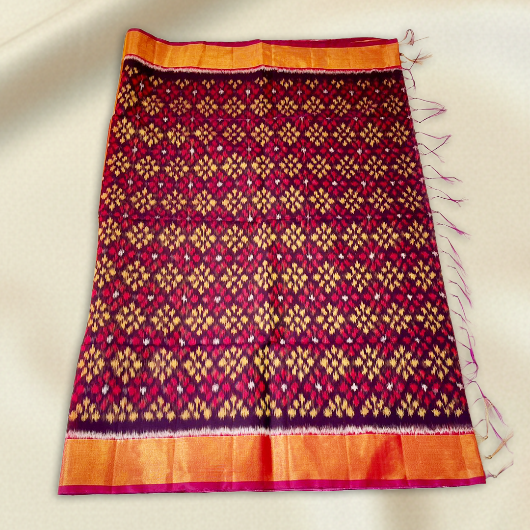 Red Pochampally Handloom Saree